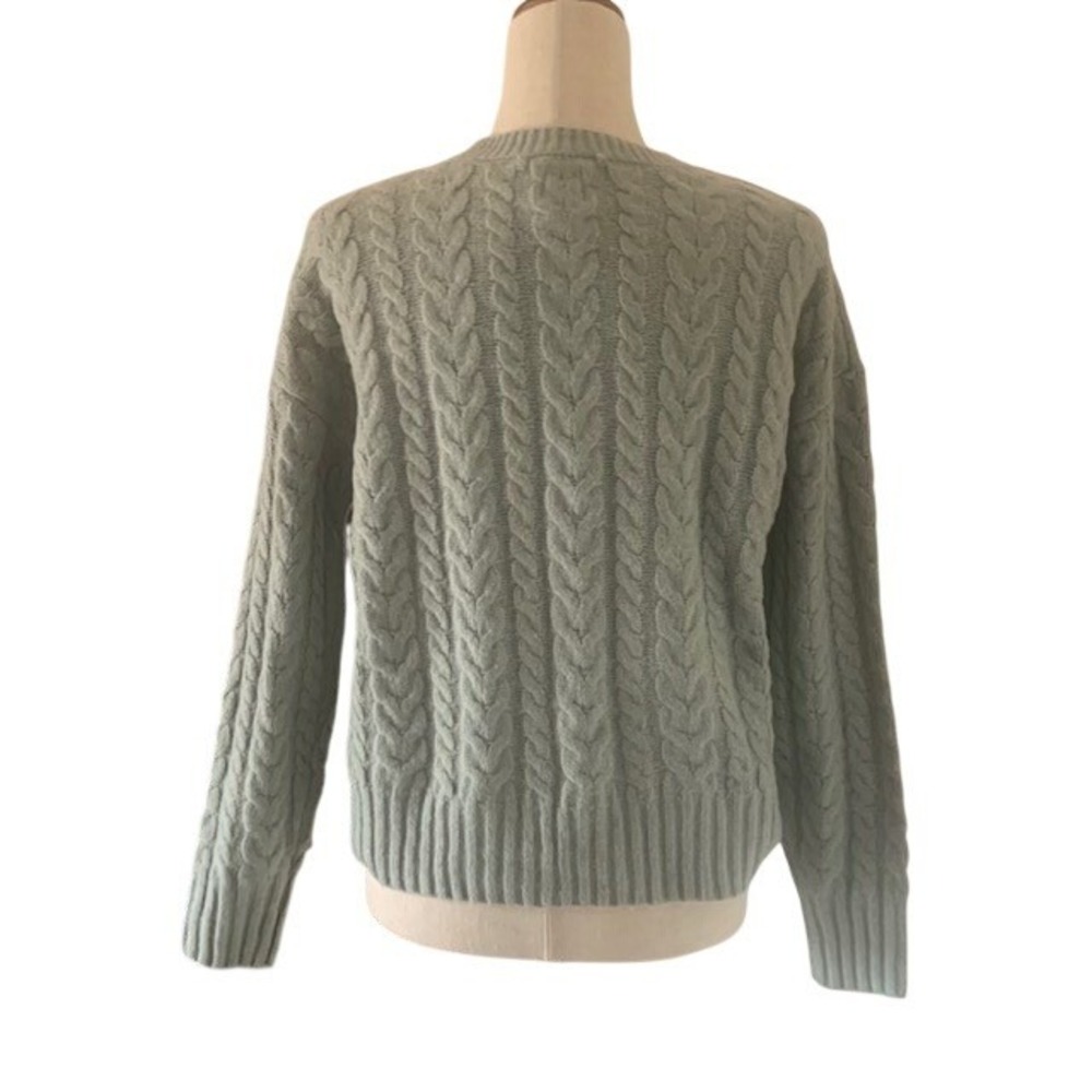 NWT Joie Fisherman Chunky Cable Knit Sweater XS Preppy Cabin Minimalist Crewneck - Picture 5 of 9
